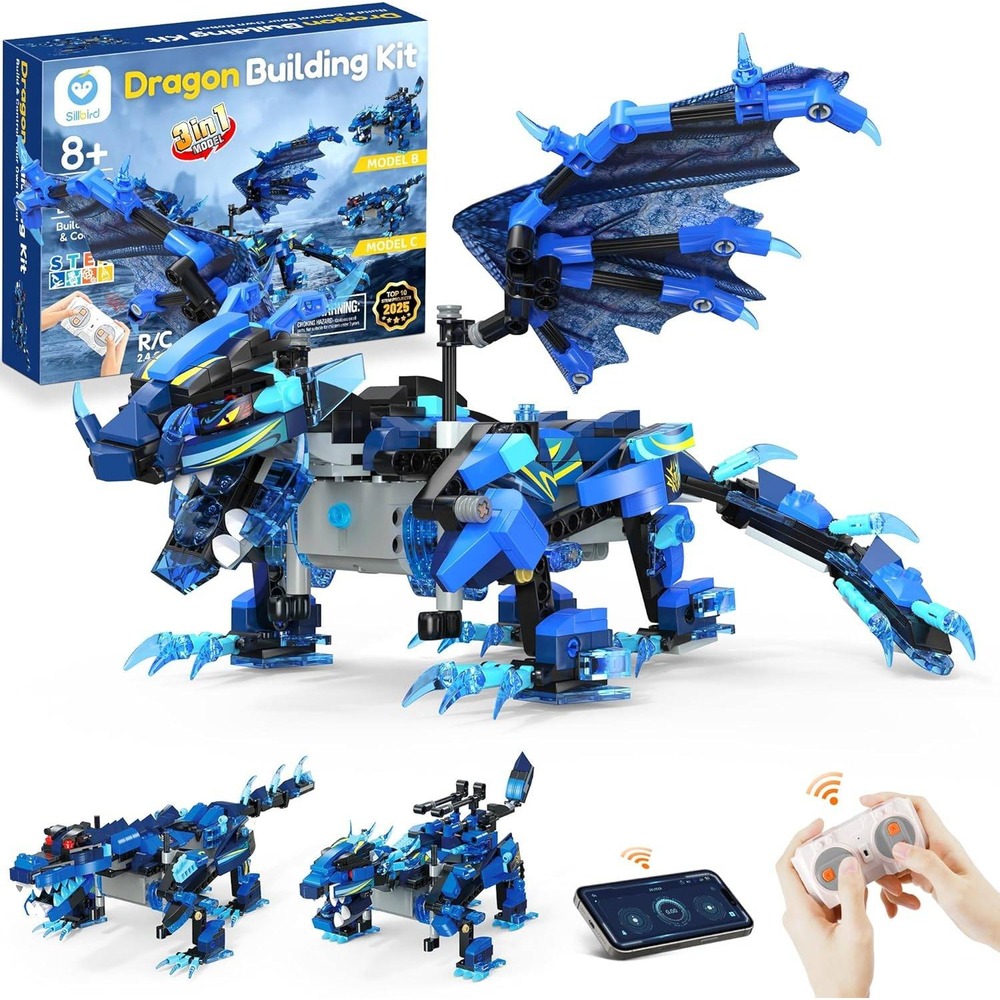 Sillbird STEM Building Toy Hurricane Dragon 3in1